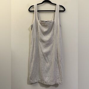 Old Navy‎ Linen Blend Square Neck Mini Dress in Tan - L